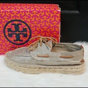 Tory Burch Blanton Espadrilles Sz 10